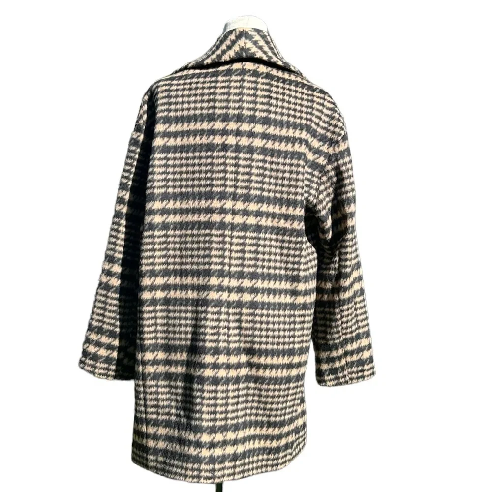 Avec Les Filles Wool Blend Oversized Pea Coat Size Medium - Picture 9 of 11